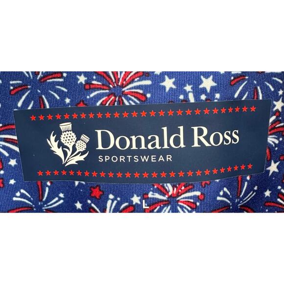 Donald‎ Ross Firework Jersey Active Golf Polo Men's Size Large Performance - Picture 4 of 9